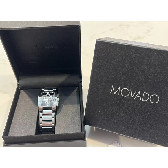 Movado Men's 605992 Fiero Tungsten Carbide Chronograph Watch!!!! RARE!! - Picture 9 of 9